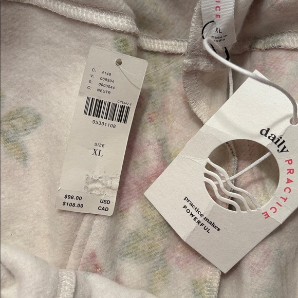 NWT Anthropologie Daily Practice Zola Jogger Printed Edition: Neutral Floral, XL - Picture 12 of 13